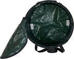 Household Essentials Pop Up Hamper, Pop Up Camping Trash Can, Great for Outdoor or Indoor Use, Portable and Collapsible with Zippered Top, Green