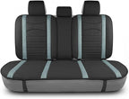 FH Group Back Seat Faux Leather Car Seat Cover - Universal Fit, Rear Seat Covers for Cars with Rear Split Bench, Car Seat Cus