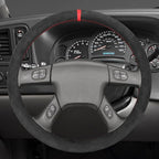 MEWANT Hand Stitched Steering Wheel Cover for Chevy Silverado 1500 2003-2006 Trailblazer 9040 Athsuede Steering Wrap