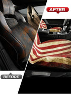 American Flag Car Seat Towel Protector (2-Pack), Waterproof Sweat-Proof Non-Slip Cover for SUV, Truck & Sedan, Patriotic Seat