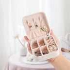 5pack/PU Leather Travel Jewelry Case, Mini Jewelry Box, Small Jewelry Organizer Portable Display Jewelry Storage Case for Rin