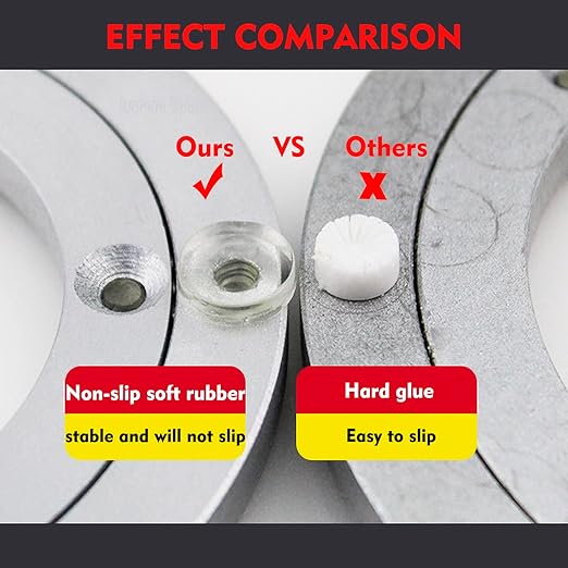 Aluminium Alloy Turntable Bearing, Heavy Duty Swivel Turntable Lazy Susan Rotating Bearing Turntable Round Dining Table Smoot