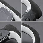 MEWANT Hand Stitched Tesla Model S Yoke Steering Wheel Cover Wrap for Tesla Model S 2021-2023 / Model X 2021-2023 Tesla Yoke Steering Wheel Accessories(3D Style)
