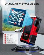 GOOLOO A3 Jump Starter with Air Compressor, 3000A Portable Car Battery Booster (9.0 Gas/6.5L Diesel) with 150PSI