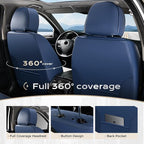Coverado Seat Covers, Car Seat Covers Front Seats, Leather Seat Covers for Cars, Car Seat Protector Waterproof, Car Seat Cush