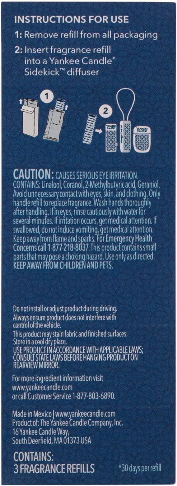 Yankee Candle Clean Cotton® Sidekick™ Fragrance Refill (Triple), 1.06 oz