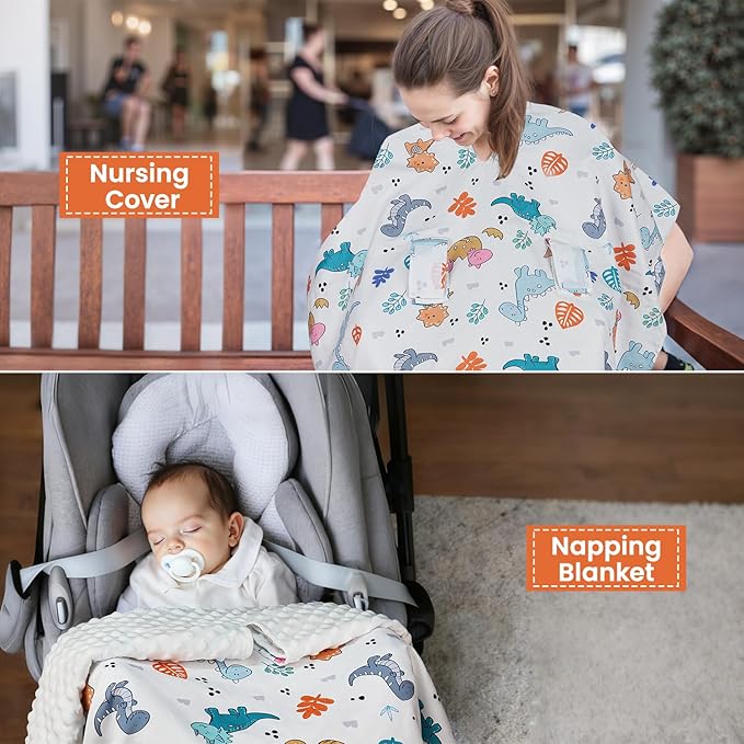 Rquite Car Seat Cover Baby, Carseat Covers Baby Girl, Winter Infant Car Seat Cover, Warm Minky Car Seat Canopy, Baby Carrier 