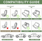 Car Seat Covers Full Set,Waterproof and Breathable Luxury Leather Seat Covers,Non-Slip Driver Seat Cushion,Automotive Seat Pr