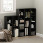 Furinno LUDER Book Shelf, 5-Cube Bookshelf, Reversible Bookcase, 9.4 x 19.5 x 31.5, Easy Assembly, for Living Room, Bedroom, 