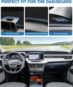 FIILINES Dash Cover Fit for Ford Maverick 2022-2025 2026 (Hybrid/XL/XLT/Lariat) Dashboard Cover Mat for Maverick Accessories 