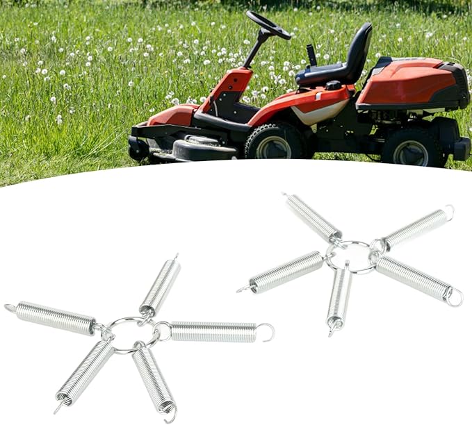 Tractor Tire Chains 20x8-8 for Lawn Tractors, Garden Tractors, and Snow Blowers with Spring-Loaded Tensioner, Fits 49cc 66cc 