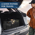 Femuar Car Trunk Organizer with Large Capacity Waterproof Car Accessories for Women & Men, Collapsible Trunk Organizer for Suv