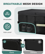 FLORICH Trunk Organizer with Breathable Shoe Storage for Suv, Waterproof Car Organizers Collapsible, Large Trunk Organizer Bac