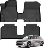 Auxko All Weather Floor Mats for Hyundai IONIQ 5 2025 Movable Console Model TPE Liners All Season Accessories Guard Odorless Anti-Slip Floor Liners for Hyundai IONIQ 5 2025