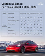 TAPTES Floor Mats for Tesla Model 3 2017-2025 2026, Premium All Weather Anti-Slip Waterproof Floor Liners Car Interior Accessories - for Model 3 Highland 2025 2024 2023 2022 2021 2020 2019 2018 2017