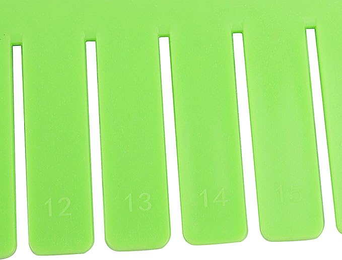 ZOENHOU 60 PCS Green Drawer Dividers, 12.6 x 2.8 Inch Adjustable Premium Plastic Drawer Divider Organizers for Makeup Drawers