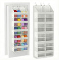 Unjumbly 5 Tiers Over The Door Hanging Yarn Storage Organizer, Large Capacity Behind the Door Storage, Hanging Door Organizer
