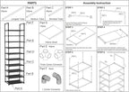 FIDUCIAL HOME 10 Tiers Shoe Rack 20-25 Pairs Sturdy Shoe Shelf