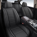 Car Seat Covers, Quilting Leather Seat Covers Full Set, Waterproof Faux Leather Automotive Seat Covers for Cars, Universal Ca