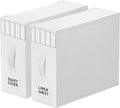 StorageTastic 2 Pack Bed Sheet Closet Organizers and Storage,Sturdy Foldable Storage Containers with Window and Label,Storage