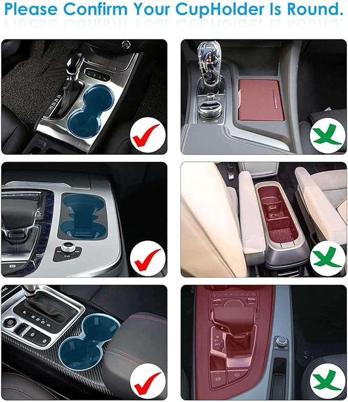 Car Cup Holder Expander Adapter for Large Water Cups,2 Drink Bottles,Cup Coffee Bottles,NATGIC 4-in-1 Cup Holders Expander fo