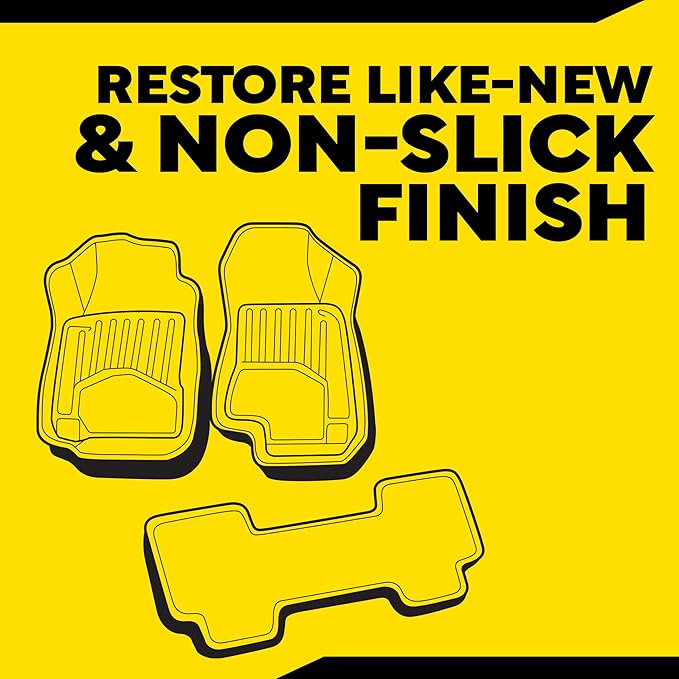 Meguiar’s Quik Solutions All-Weather Floor Mat Kit,All Weather Floor Mat Cleaner and Car Mat Protectant that Deep Cleans & Re