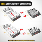 Nilight 64" x 39" x 6" Universal Roof Rack Cargo Basket Heavy-Duty 250LBS Capacity Rooftop Cargo Carrier Luggage Holder for SUV Truck Vehicle