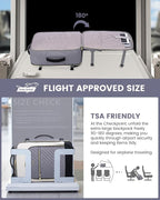LOVEVOOK Large Travel Backpack for Women, 50L Carry on Backpack Airplane Approved, TSA Personal Item Travel Bag for Women fit