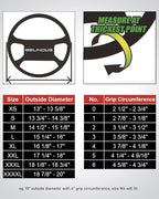 BELINOUS Suede Leather Steering Wheel Cover, DIY Stitch-On Steering Wheel Wrap with Needle & Thread, Non-Slip & Sweat-Absorbi