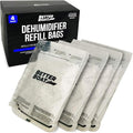 4 Pack Moisture Absorber Refill Bags, Unscented and Fragrance-Free Pellet Packs, Dehumidifier Refills for Buckets, Ideal for