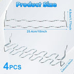 Hanaive 4 Pieces Pegboard Pliers Holder, Holds 11 Plier Per Rack, Steel Pegboard Hooks Pliers Peg Board Organizer Accessories