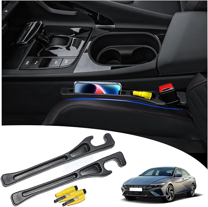 【Compatible with Hyundai Elantra】 Seat Gap Filler,No Drop Seat Guard Compatible with Hyundai Elantra,Drop Seat Guards for Car