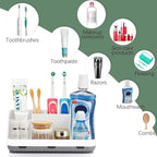 GFWARE Toothbrush Holders for Bathrooms Countertop Organizer - Kids Electric Toothbrush and Toothpaste Holder Detachable 7 Sl