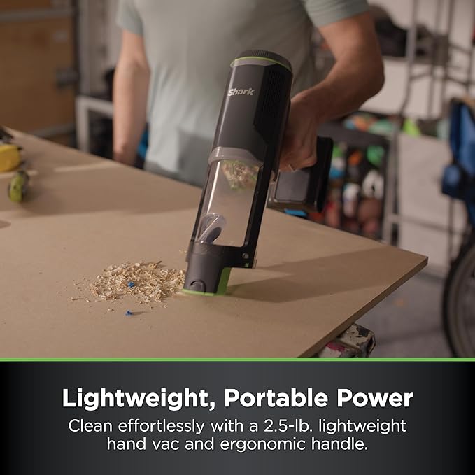 Shark PowerBoost Cordless 2-in-1 Car/Home Handheld PowerVac, Powerful Suction, 40 Minute Runtime, Portable, 3 Cleaning Modes,