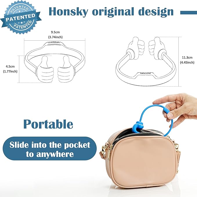Honsky Thumbs-up Cell Phone Stand, Pack of 7, Universal Flexible Multi-Angle Cute Desk Desktop Phone Holder, Compatible with Android Switch Nintendo Tablet, Assorted Colors, Bundle