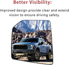 Left Driver Side Heated Mirror Glass Replacement For Ford F150 2015 2016 2017 2018 2019 2020 - for Ford F150 Power Side Mirror Glass with Blind Spot Detection System and Rear Holder