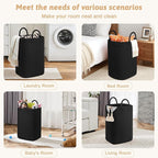 Artfeel Laundry Basket,Woven Cotton Rope Laundry Hamper,40L Versatile Storage for Dirty Clothes,Baby Toys,and Blankets in Bat