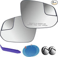 EAP Pair of Passenger & Driver Side Mirror Glasses Compatible with Toyota RAV4 2013-2025, 4runner 2014-2024, Tacoma 2016-2025, Heated with Spotter 879310R200 8793142D40 8793142D50 879310R210 TO1325174