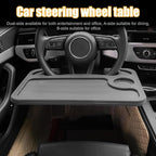 TSY TOOL 2 Pack Steering Wheel Tray, Car Desk, Two Sided Laptop Drink Food Work Table Holder for Constant Travelers, Fits Most Vehicles Steering Wheels