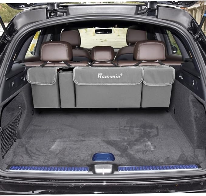 Car Trunk Organizer and Storage, Backseat Hanging Organizer for SUV, Truck, MPV, Waterproof, Collapsible Cargo Storage Bag