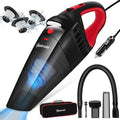 AstroAI Car Vacuum Cleaner, Portable Handheld Vacuum and Car Accessories, 16.4 Ft Cord-12V DC Power, LED Light, w/3 Attachmen