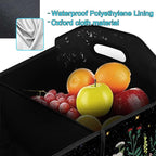 WildFlower 50L Waterproof Polyester Trunk Organizer Car Storage MultiCompartment Large Capacity Poket