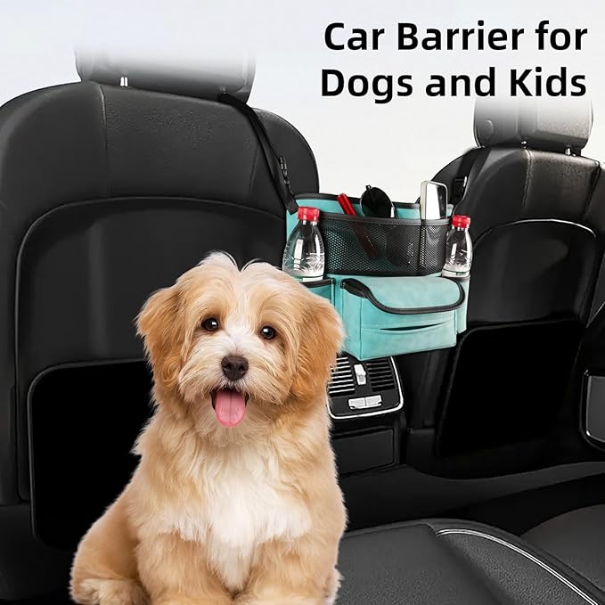 Car Net Pocket Handbag Holder Between Seats Purse Holder for Car Back Seat Organizers Storage Automotive Consoles & Organizers Front Seat Car Handbag Holder Barrier of Backseat Pet Kids 1