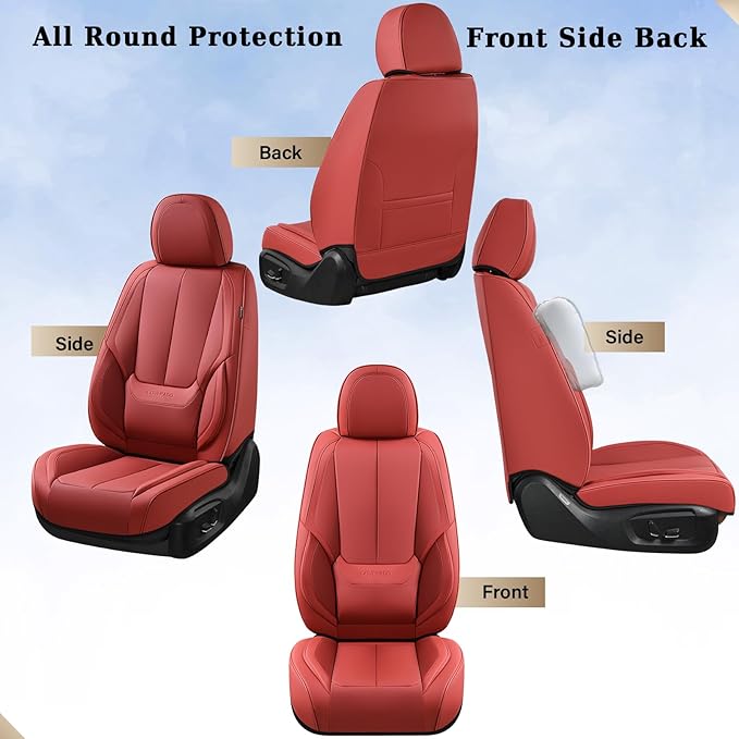 Coverado Seat Covers, Car Seat Covers Front Seats, Car Seat Cover, Car Seat Protector Waterproof, Car Seat Cushion Nappa Leat