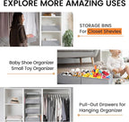 【FAMILY PACK】Drawer Organizer Clothes, 20 Pack Dresser Organizer Bins for Baby Clothes - Underwear Bra Sock Organizer - Fabri