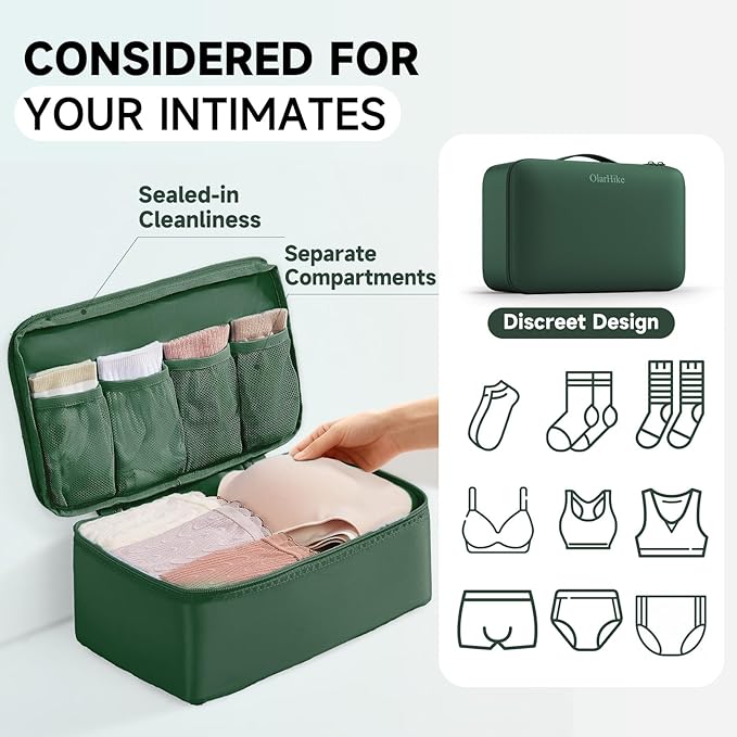 11 Set Packing Cubes for Travel, Gifts for Women Mom Kids, TSA Approved Bags for Makeup, Cosmetic, Toiletry, Suitcase Organiz