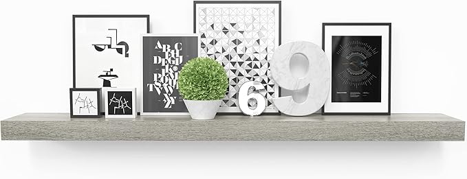 Ballucci Floating Shelf, 36" Wood Wall Shelf with Invisible Brackets for Bathroom, Living Room, Bedroom, Kitchen, Nursery, 6"