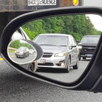 Ampper Blind Spot Mirror Oval, HD Glass Frameless Stick on Adjustabe Convex Wide Angle Rear View Blind Spot Car Mirror for Car Blind Spot, Pack of 4