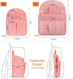 Surblue Backpack Organizer Insert Liner Hanging Travel Rucksack Purse and Handbag Insert Pocket, High-capacity Divider Foldab