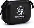 Mini First Aid Kit - 150 Piece Small Waterproof Hard Shell Medical Kit for Home, Car, Travel, Camping, Truck, Hiking, Sports,